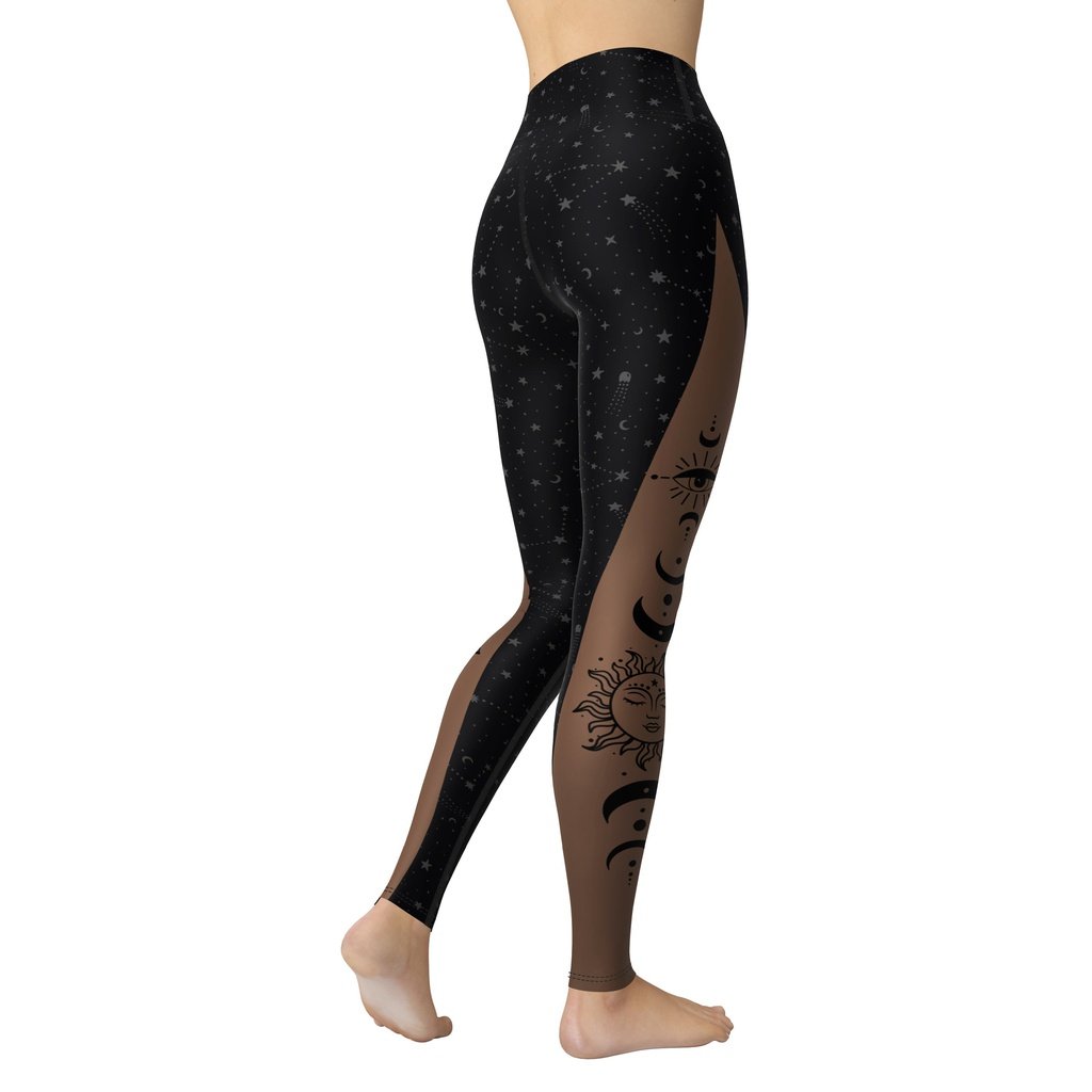 Crescent Moon Yoga Leggings