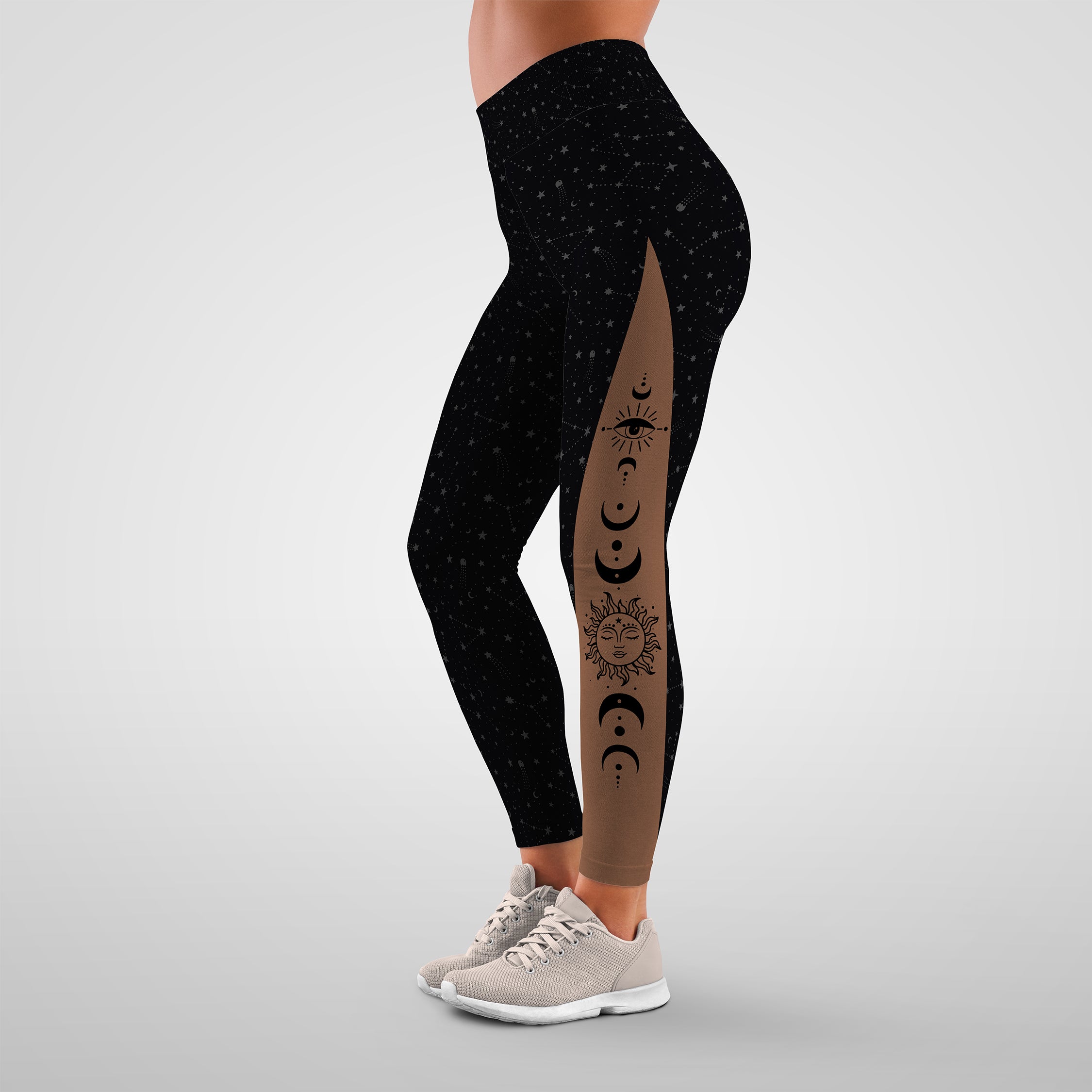 Crescent Moon Yoga Leggings