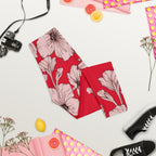 Crimson Hibiscus Capris