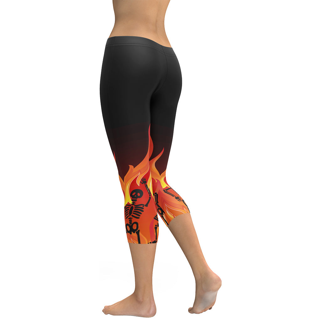 Crimson Inferno Capris