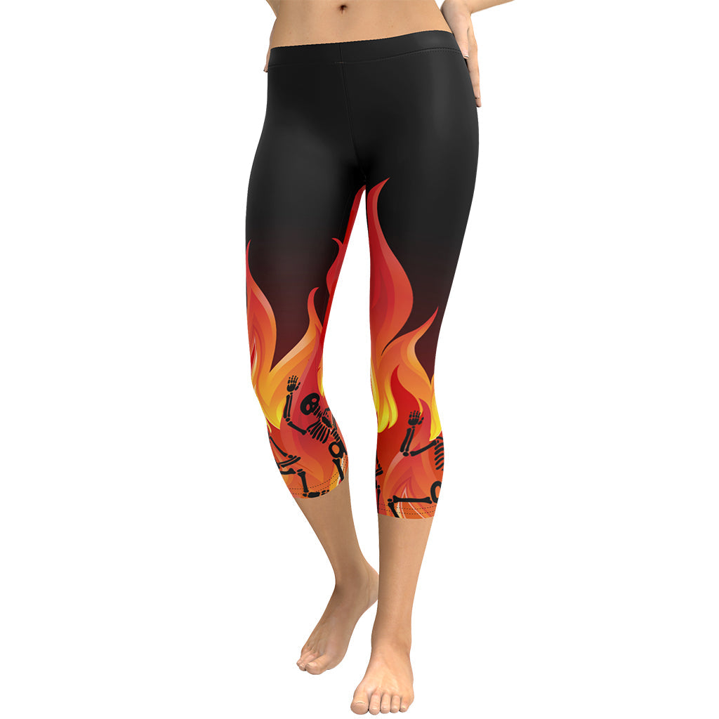 Crimson Inferno Capris