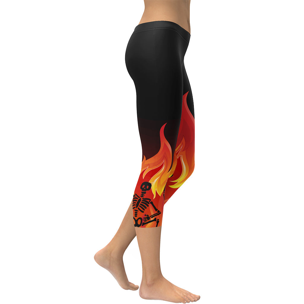 Crimson Inferno Capris