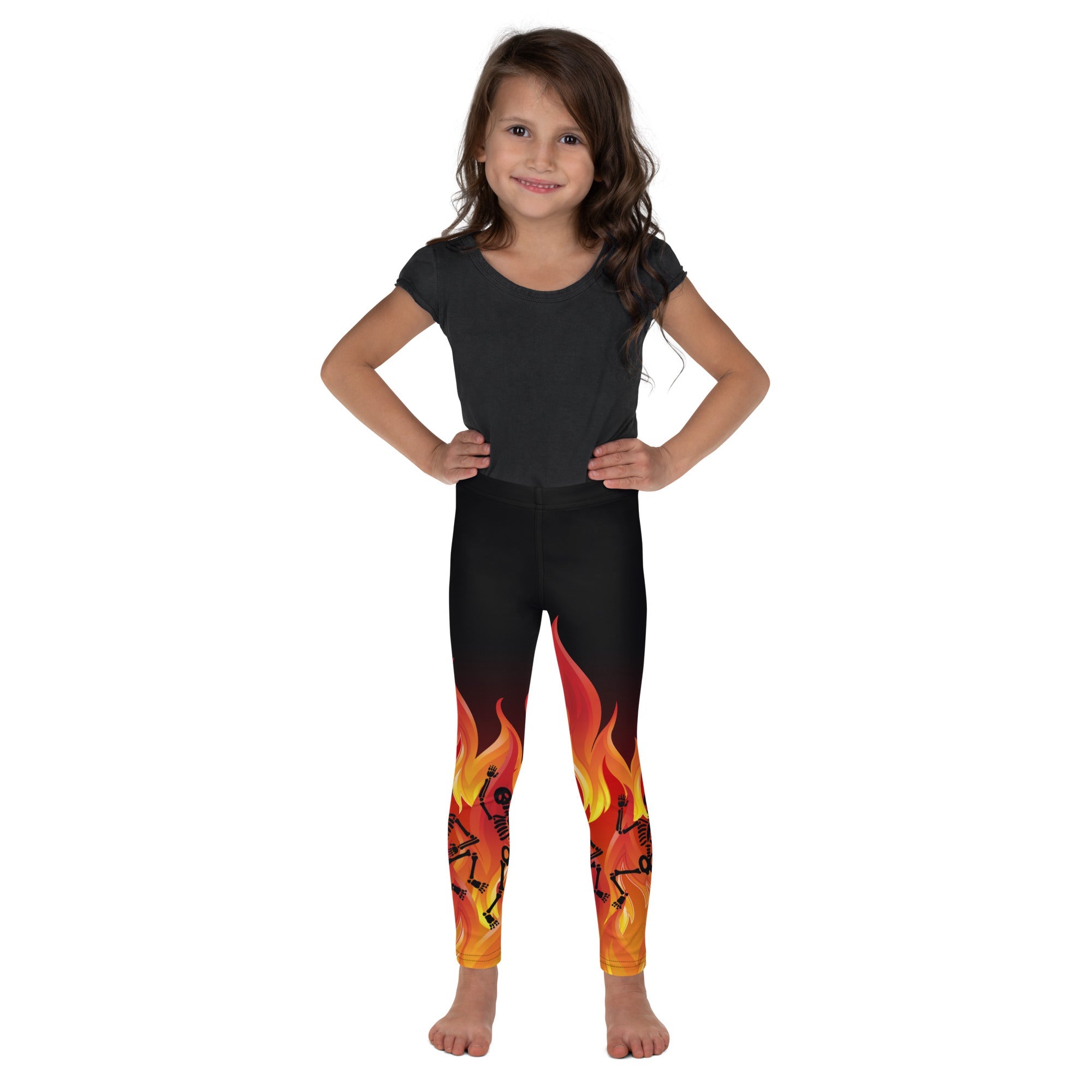 Crimson Inferno Kid's Leggings