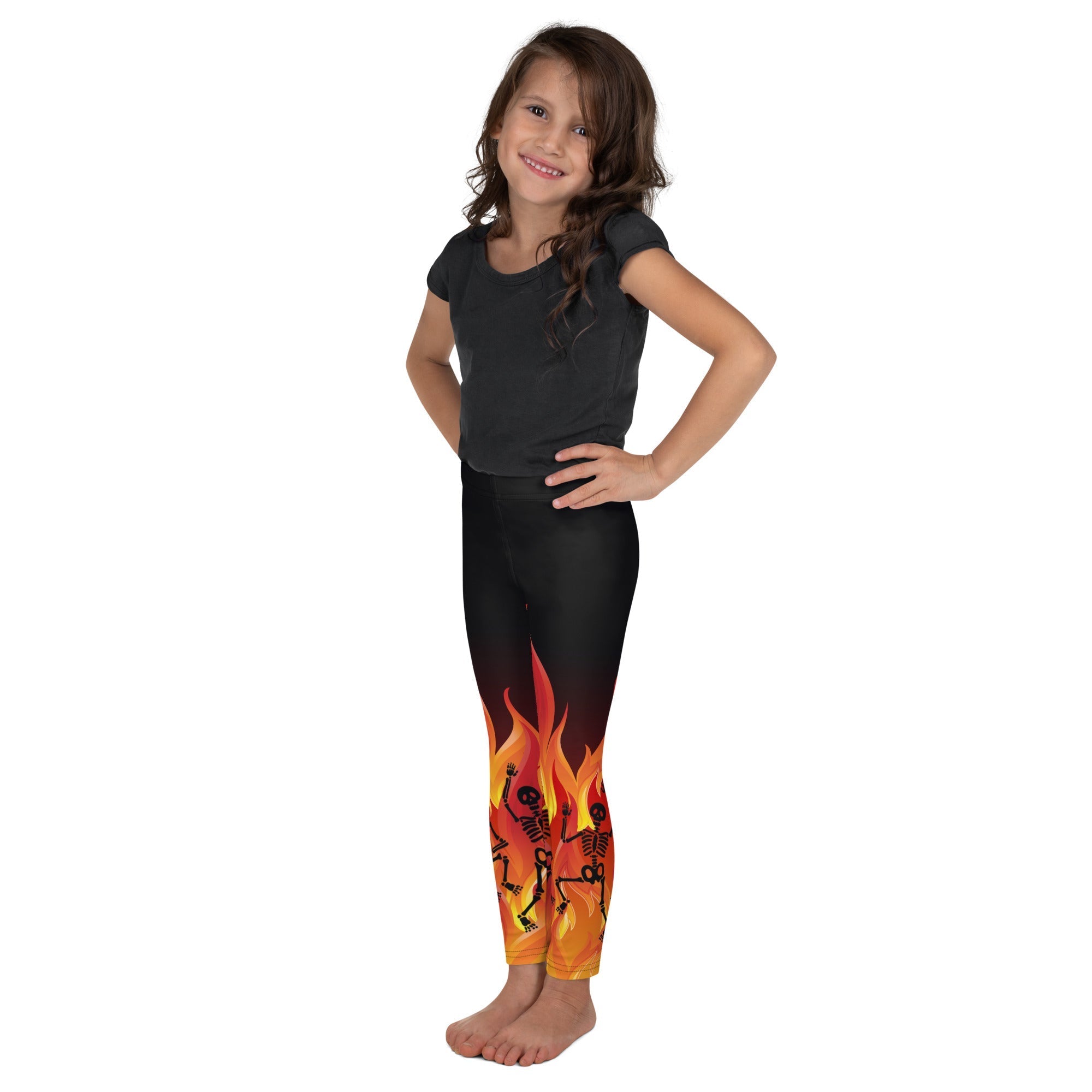 Crimson Inferno Kid's Leggings