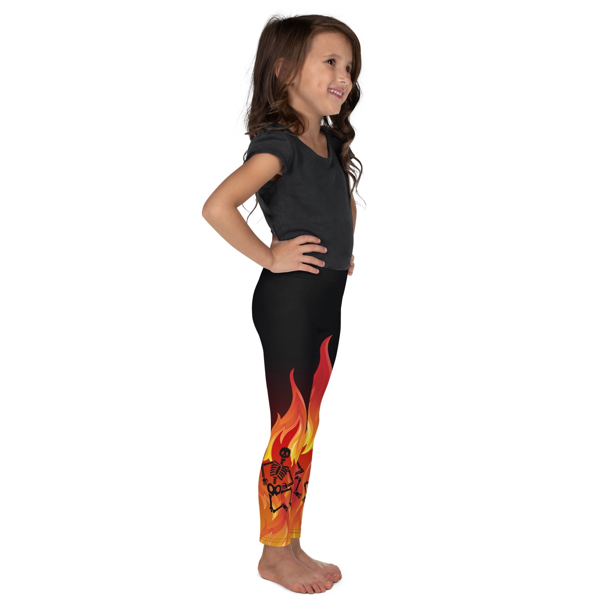 Crimson Inferno Kid's Leggings