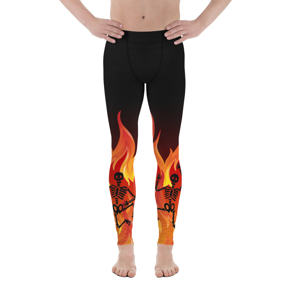 Crimson Inferno Men's Leggings