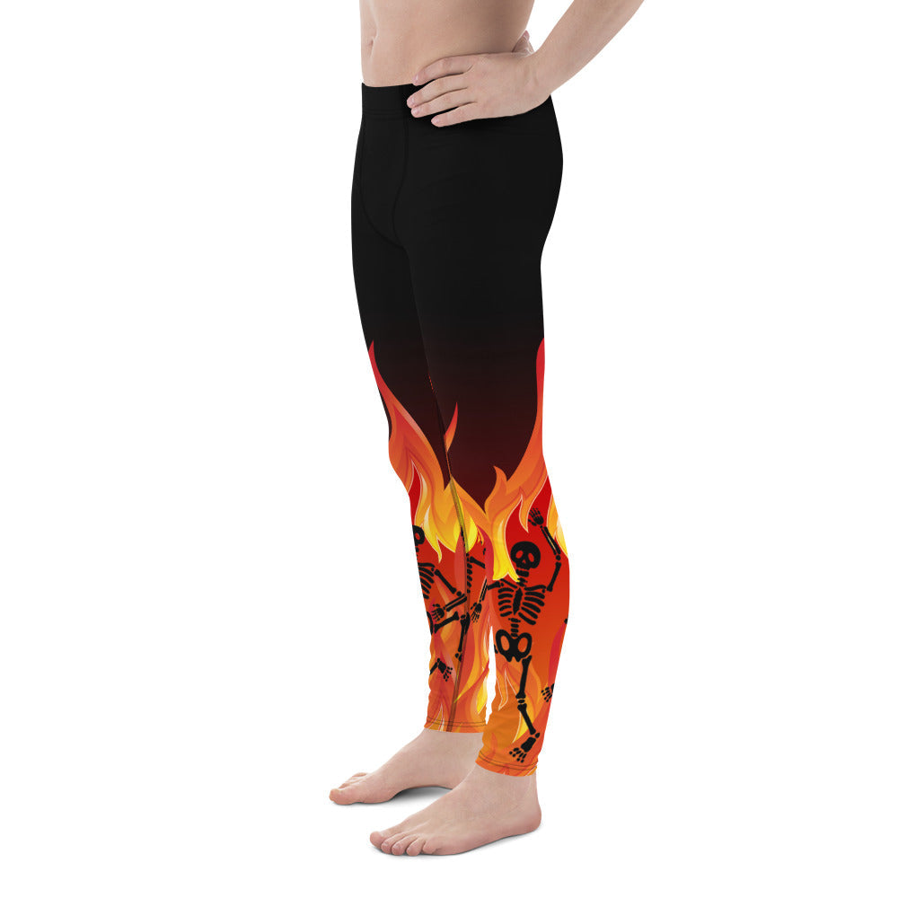 Crimson Inferno Men's Leggings