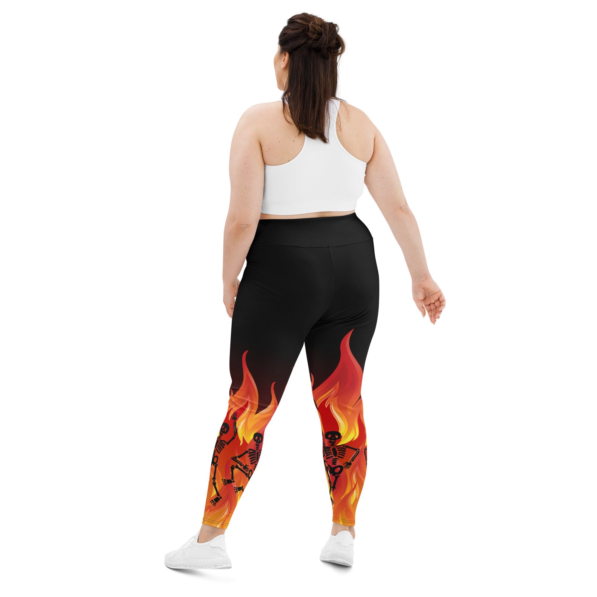 Crimson Inferno Plus Size Leggings