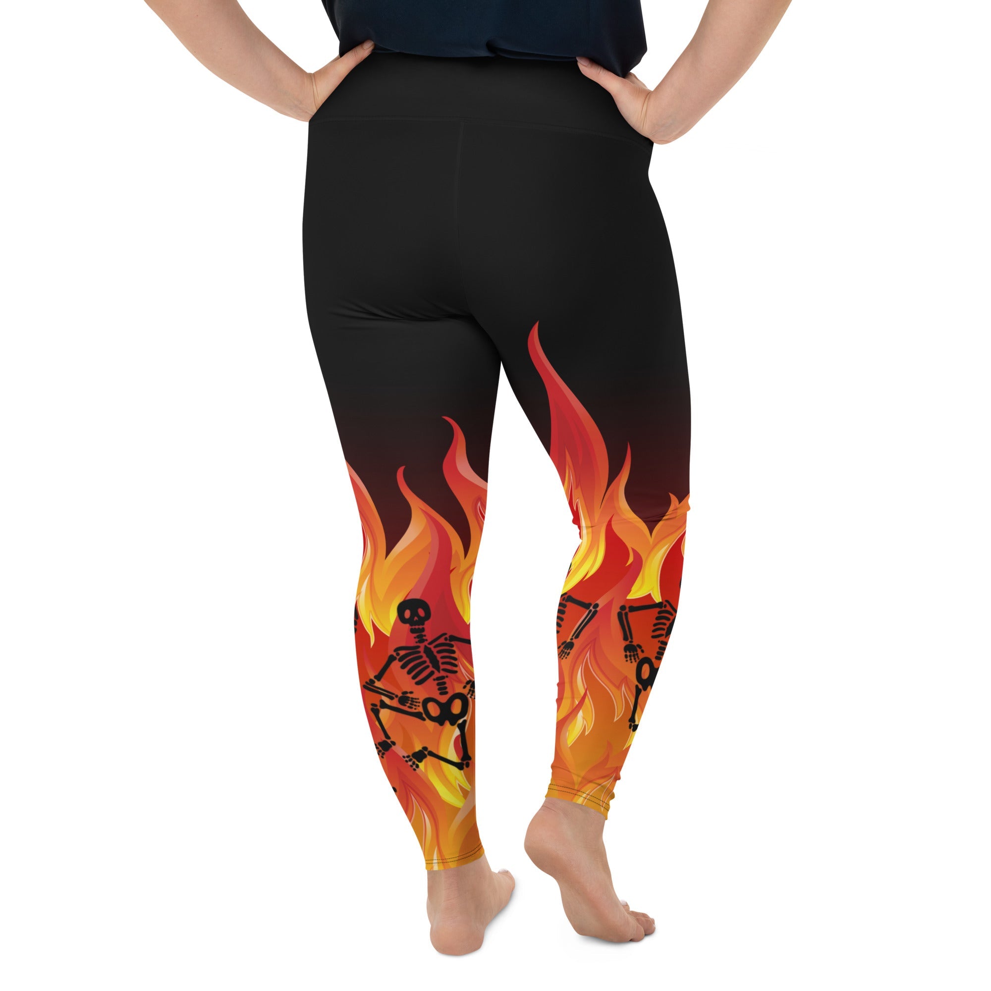 Crimson Inferno Plus Size Leggings