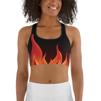 Crimson Inferno Sports Bra