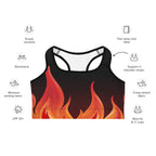 Crimson Inferno Sports Bra