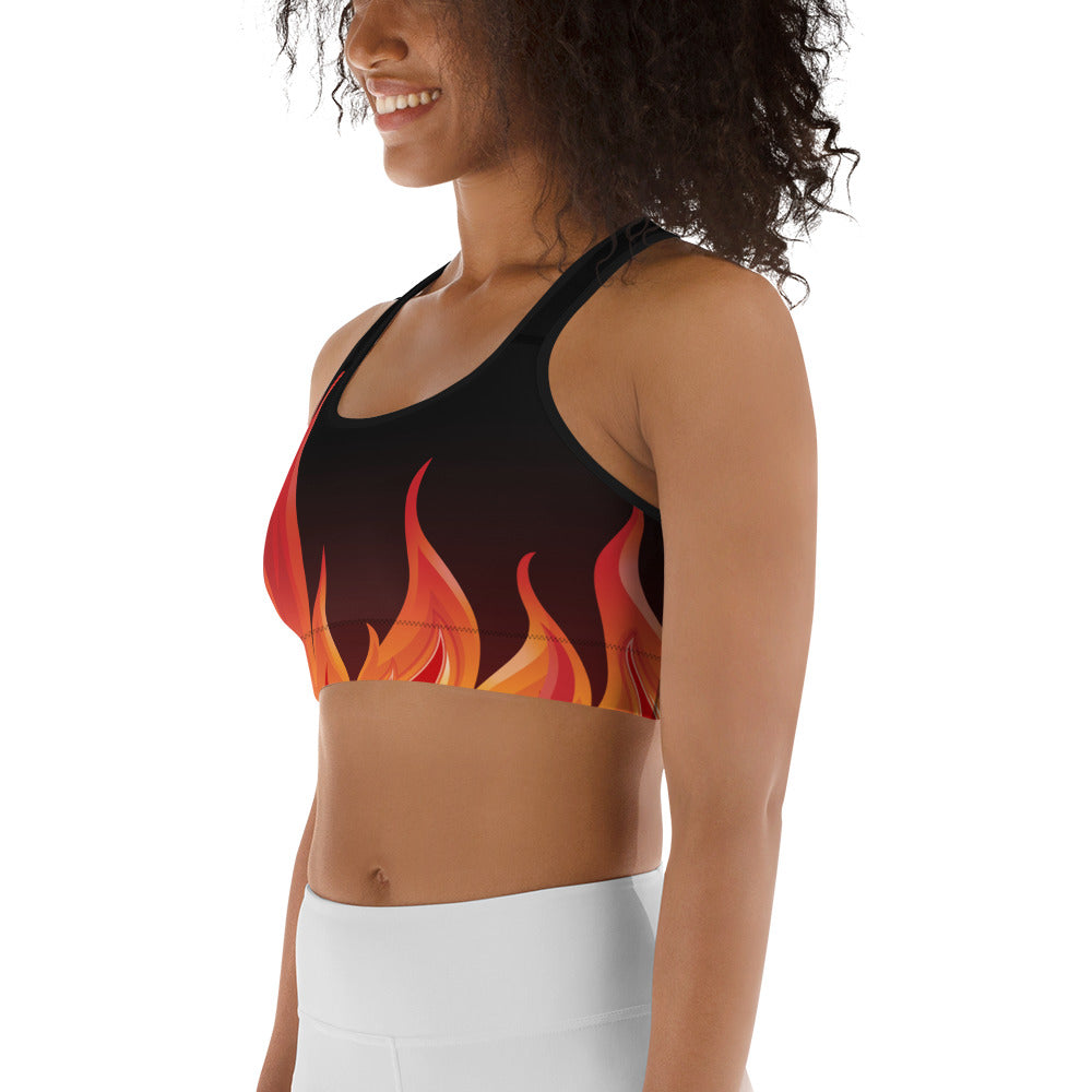 Crimson Inferno Sports Bra