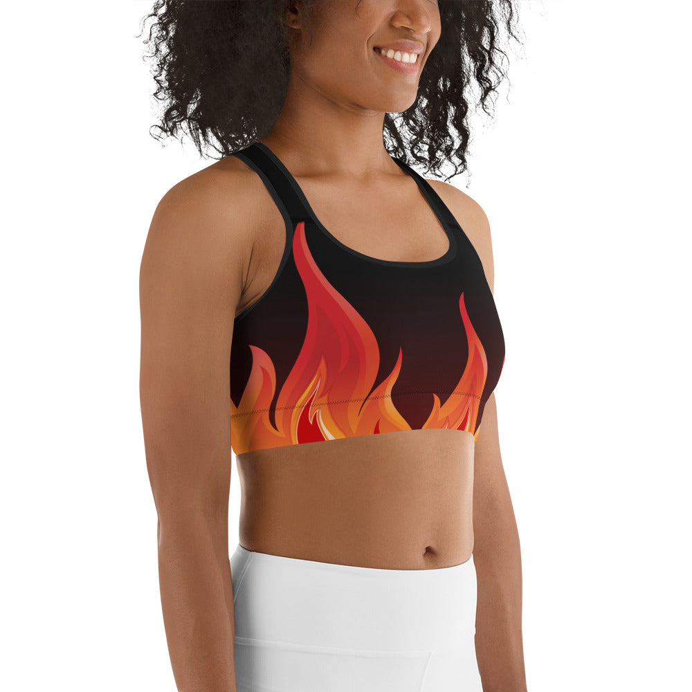 Crimson Inferno Sports Bra