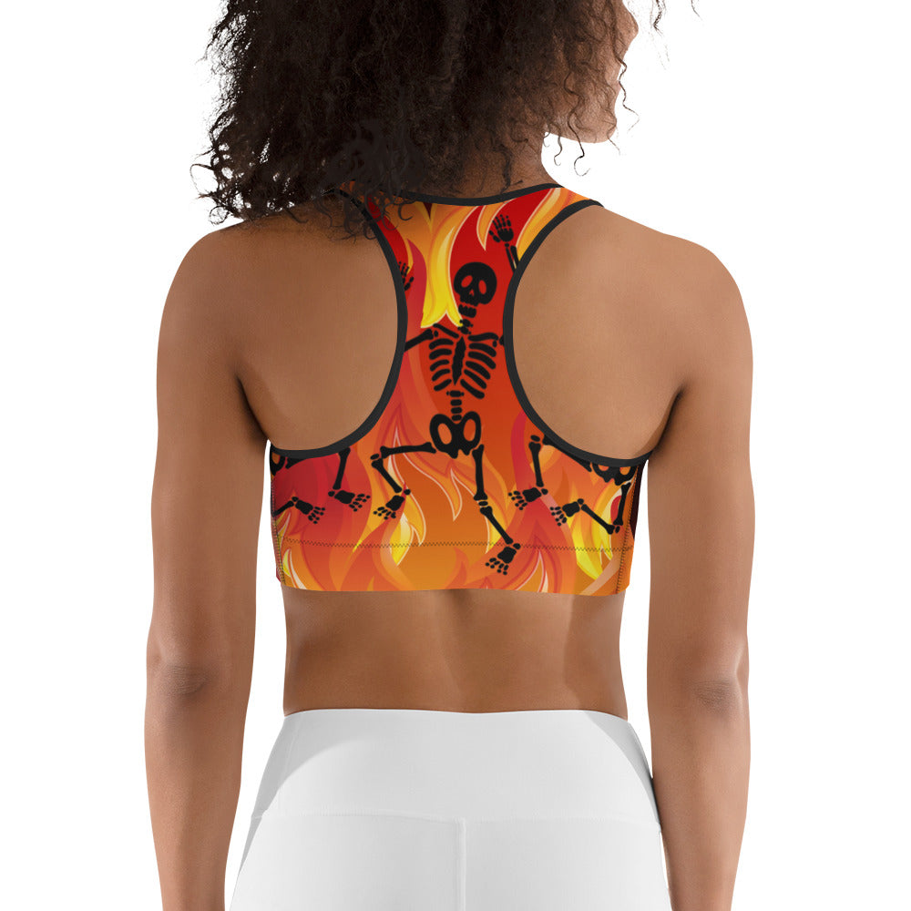 Crimson Inferno Sports Bra