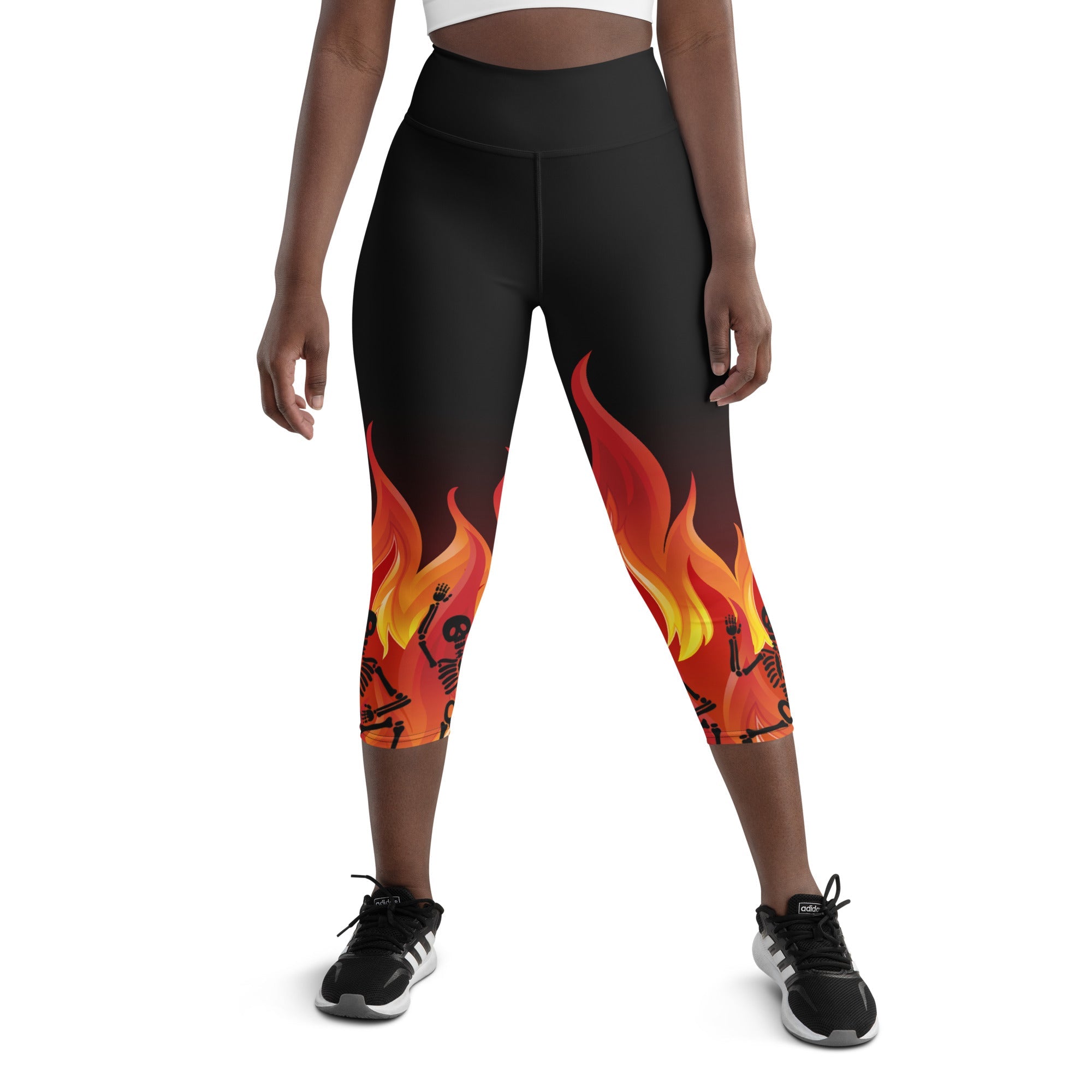 Crimson Inferno Yoga Capris