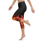 Crimson Inferno Yoga Capris