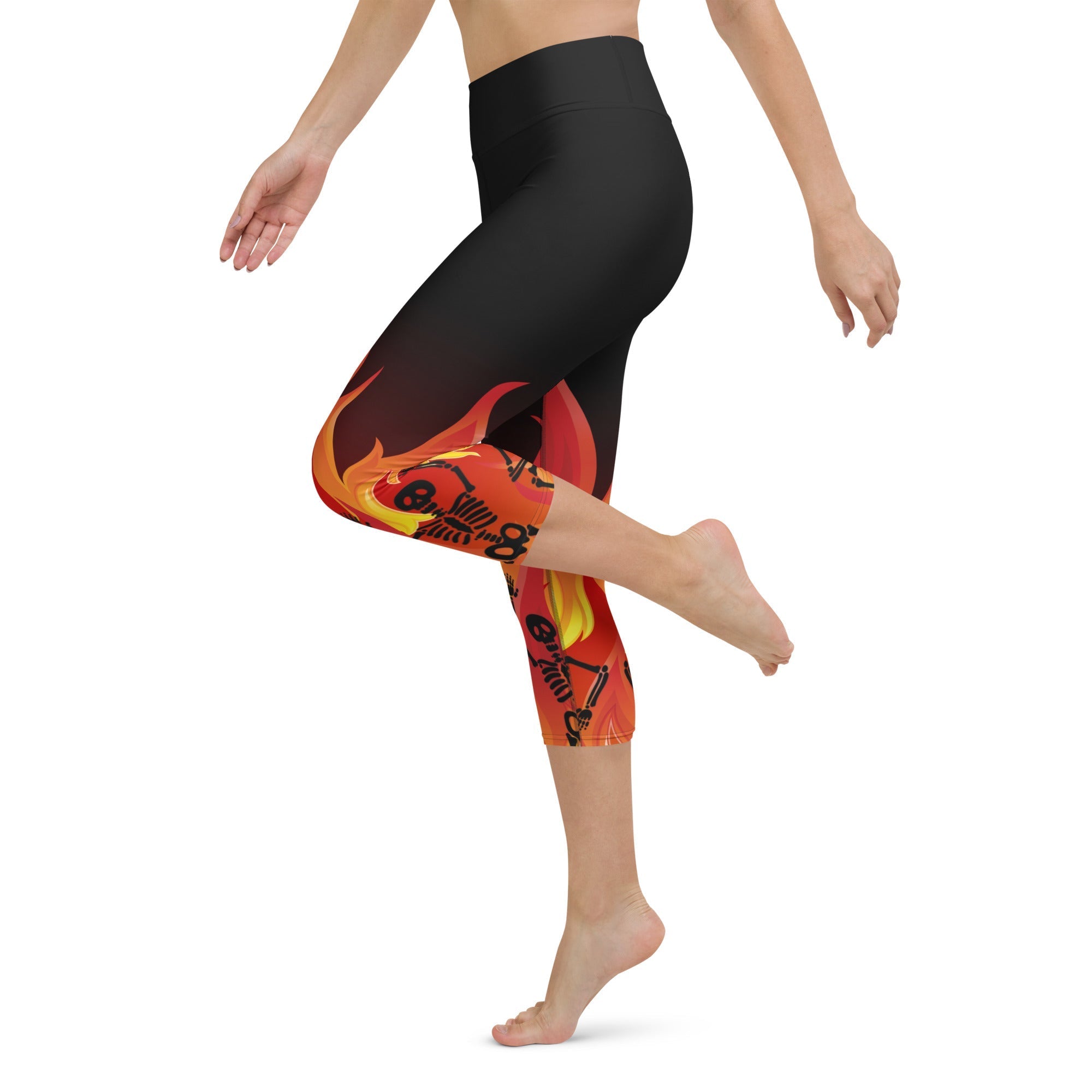 Crimson Inferno Yoga Capris