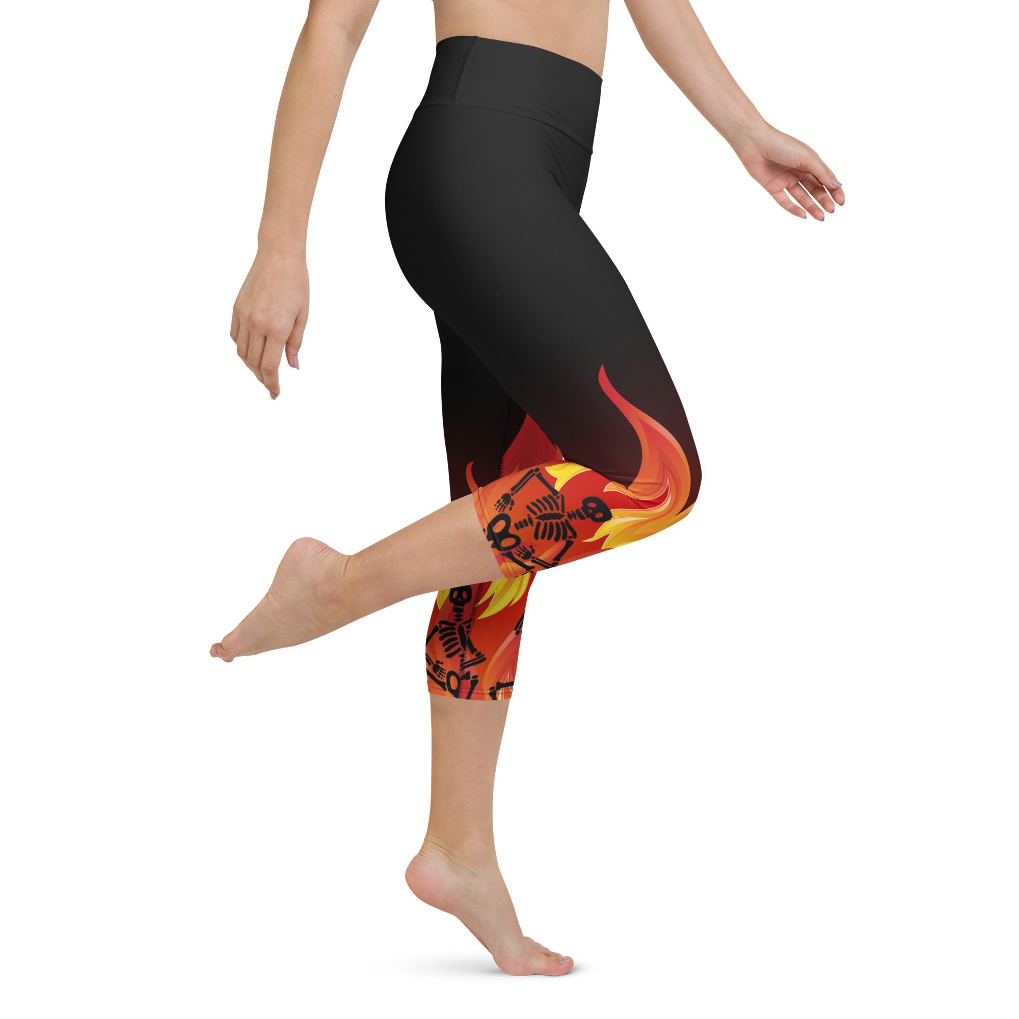 Crimson Inferno Yoga Capris