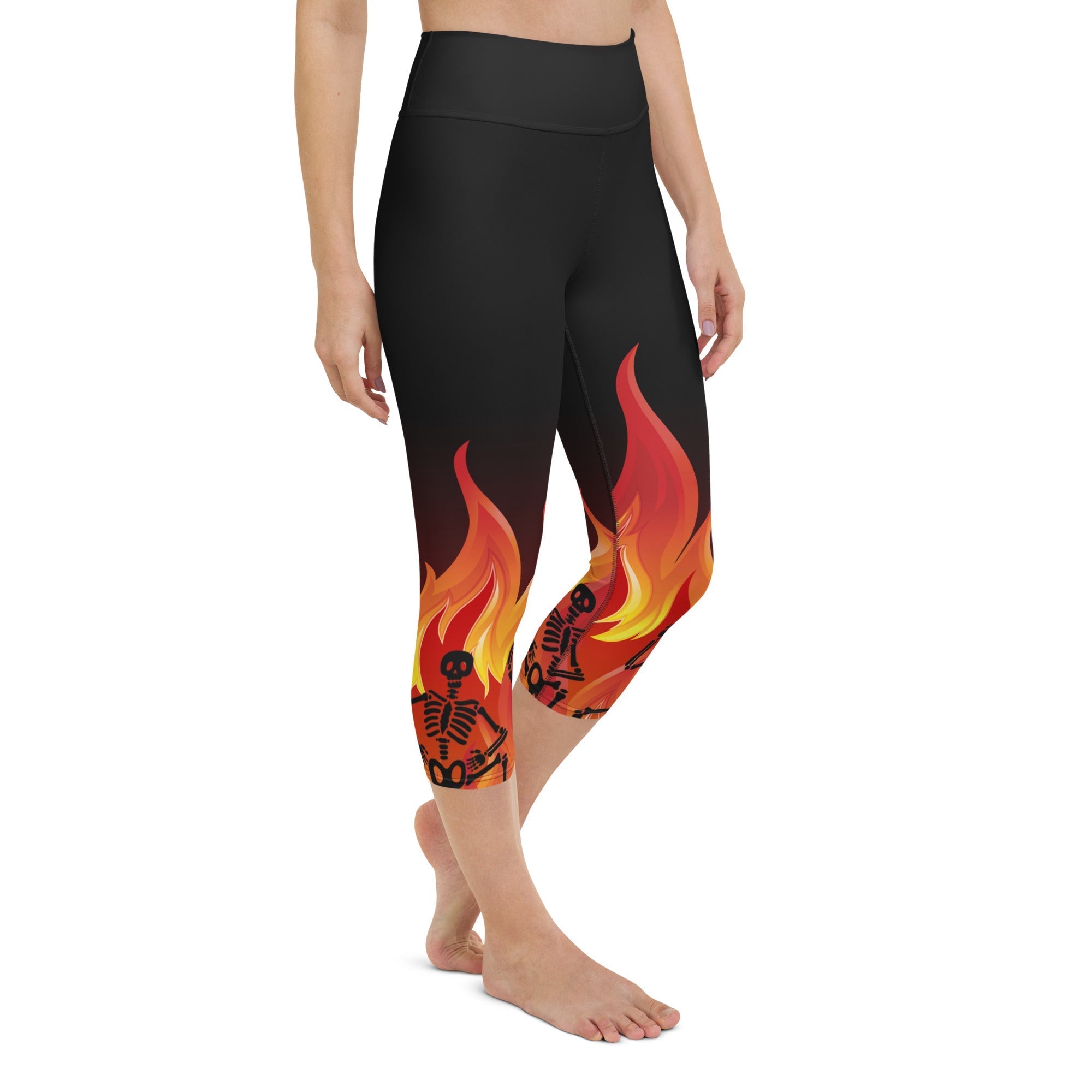 Crimson Inferno Yoga Capris