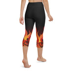 Crimson Inferno Yoga Capris