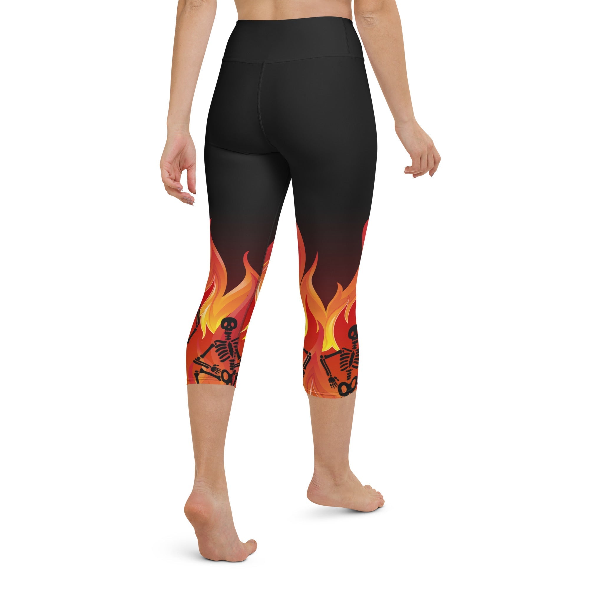 Crimson Inferno Yoga Capris