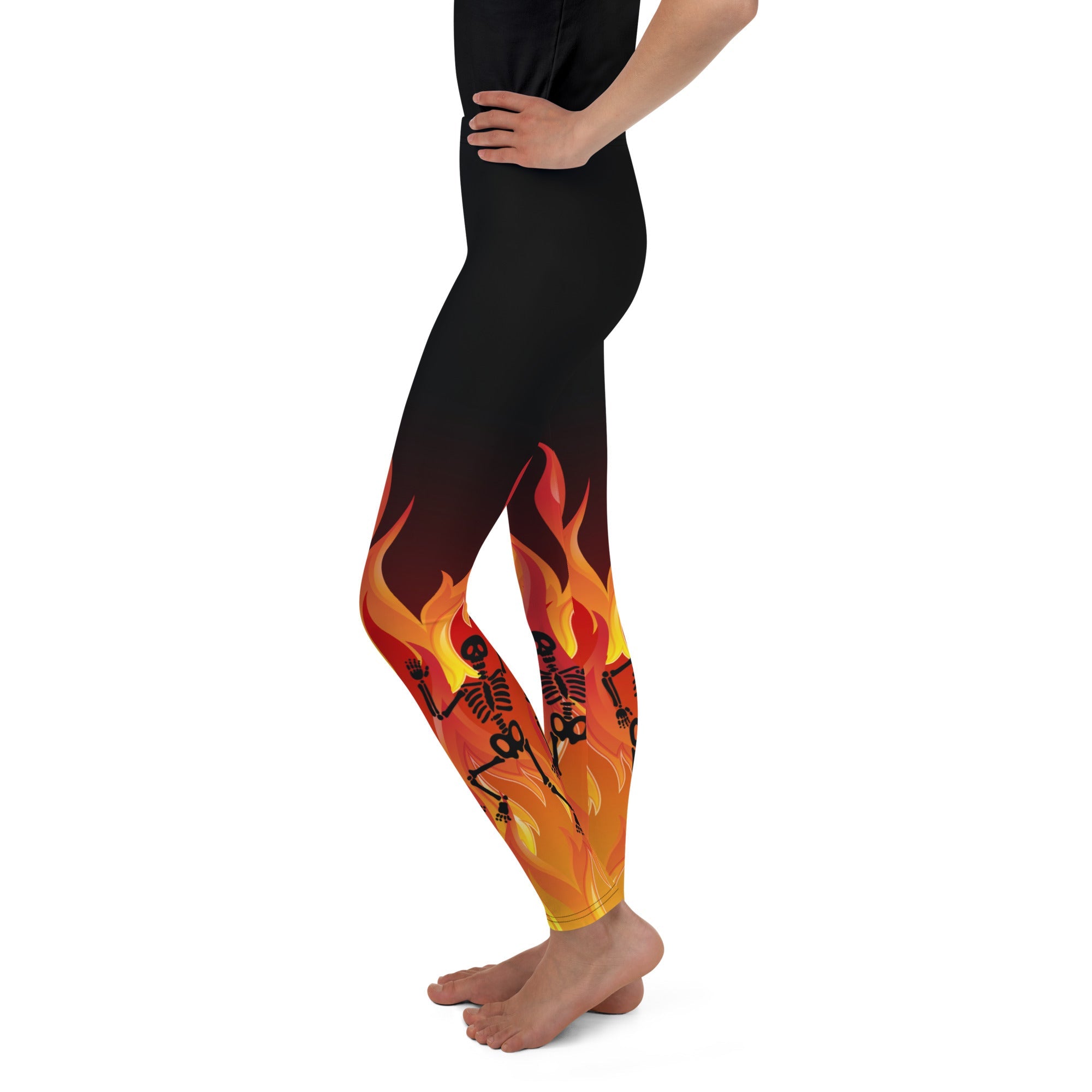 Crimson Inferno Youth Leggings