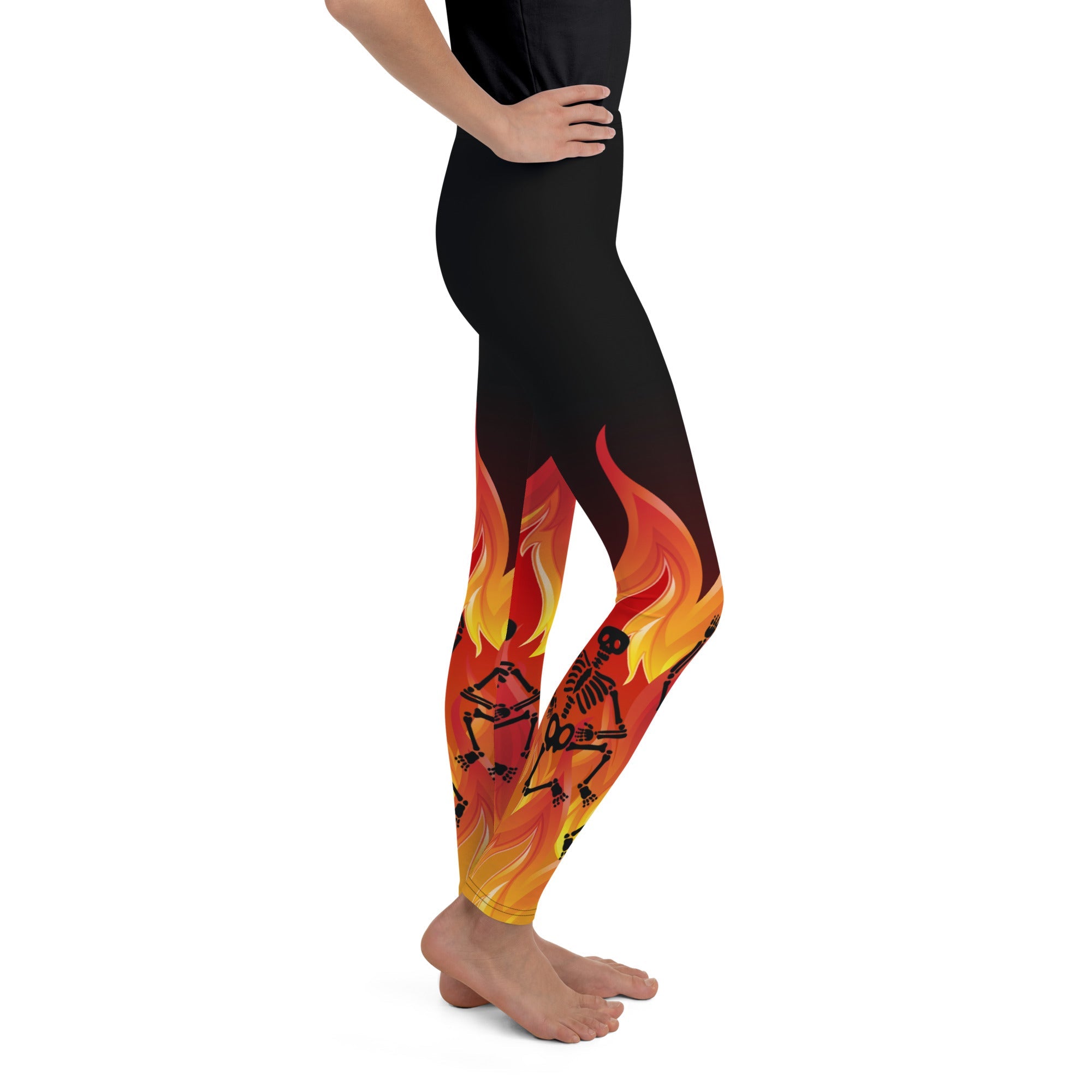 Crimson Inferno Youth Leggings