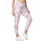 Cupcakes Crossover Leggings With Pockets