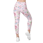 Cupcakes Crossover Leggings With Pockets