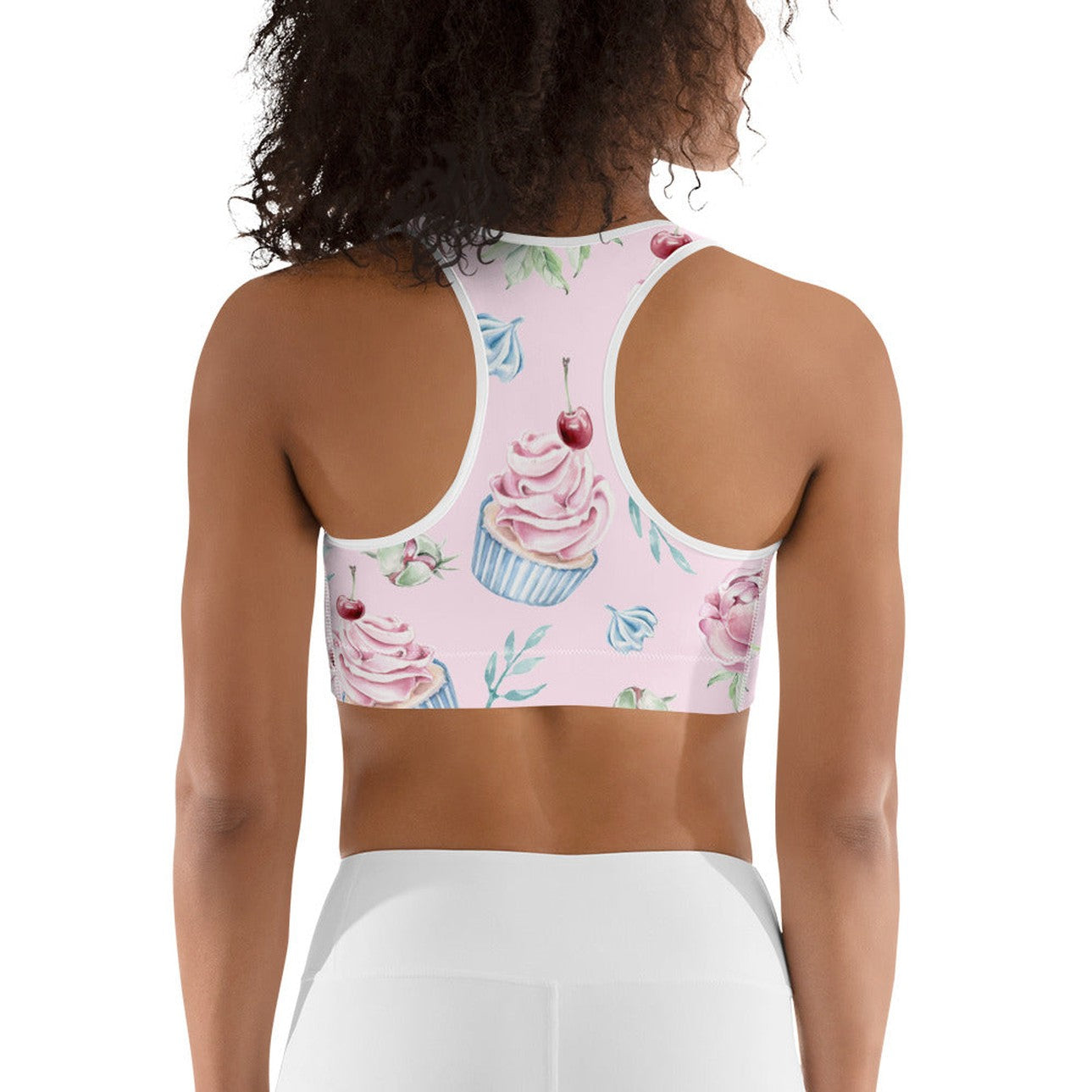 Cupcakes Sports Bra