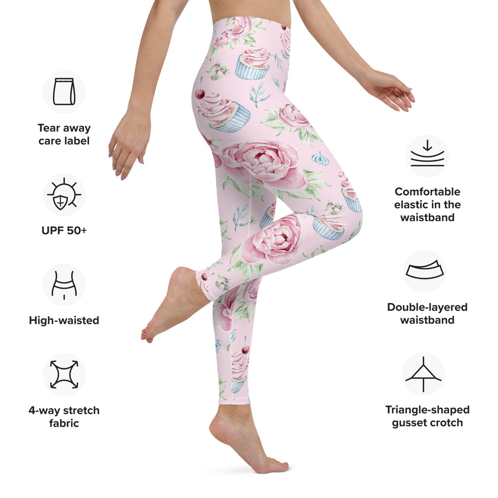 Cupcakes Yoga Leggings