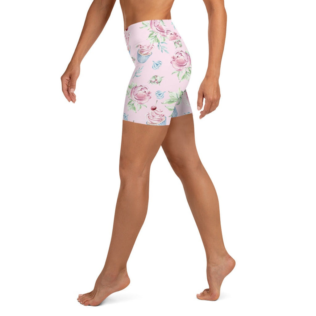 Cupcakes Yoga Shorts