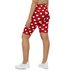 Cupid's Hearts Biker Shorts