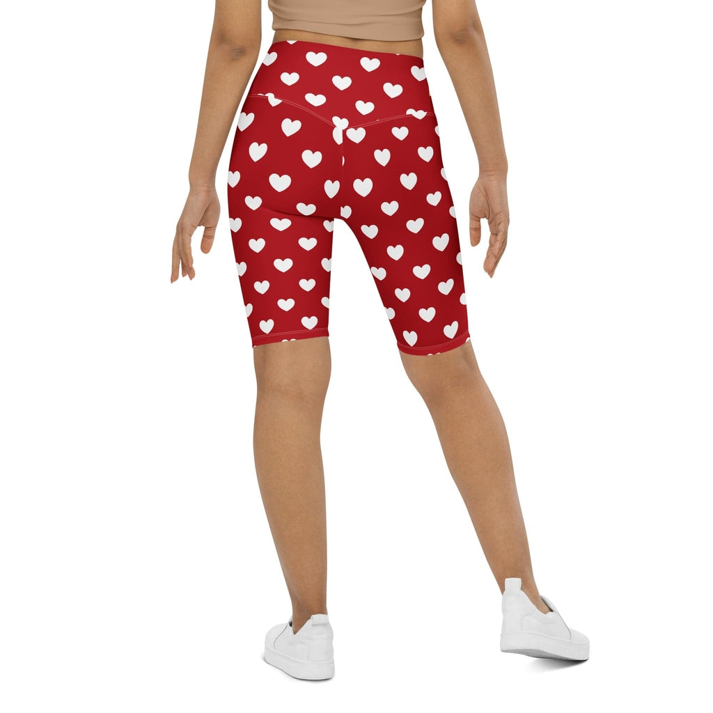Cupid's Hearts Biker Shorts