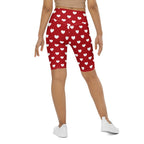 Cupid's Hearts Biker Shorts