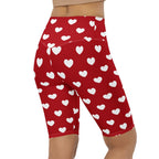 Cupid's Hearts Biker Shorts