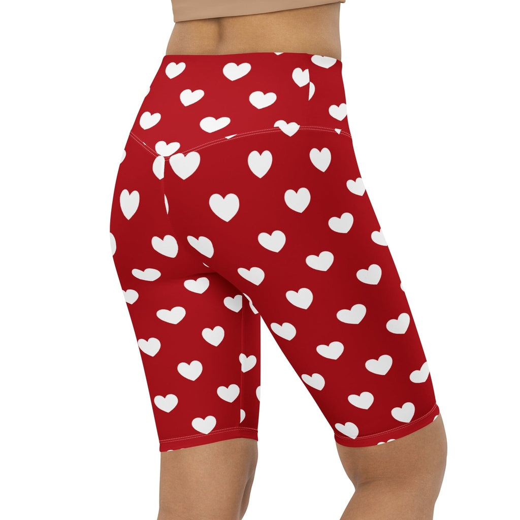 Cupid's Hearts Biker Shorts