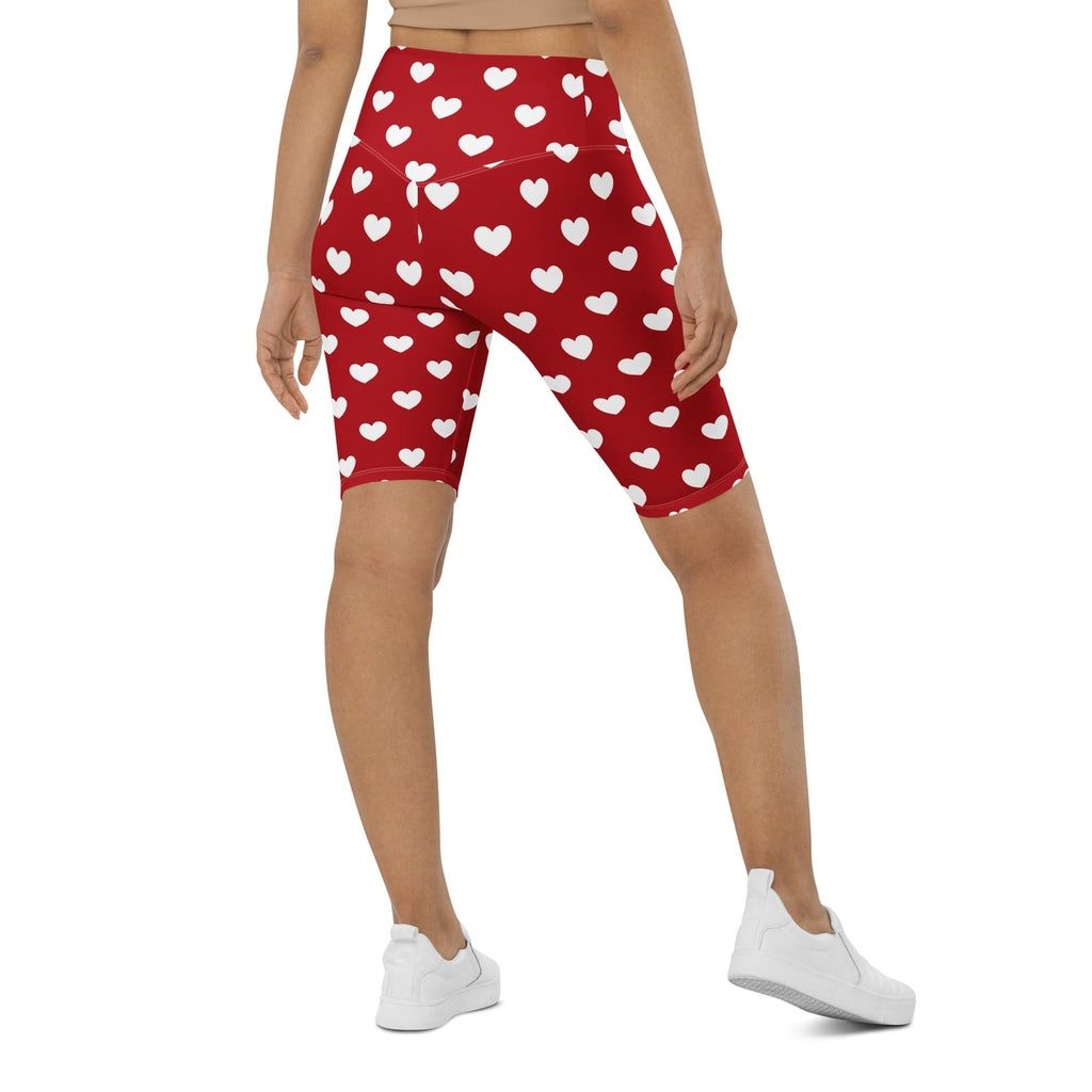 Cupid's Hearts Biker Shorts