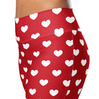 Cupid's Hearts Flare Leggings
