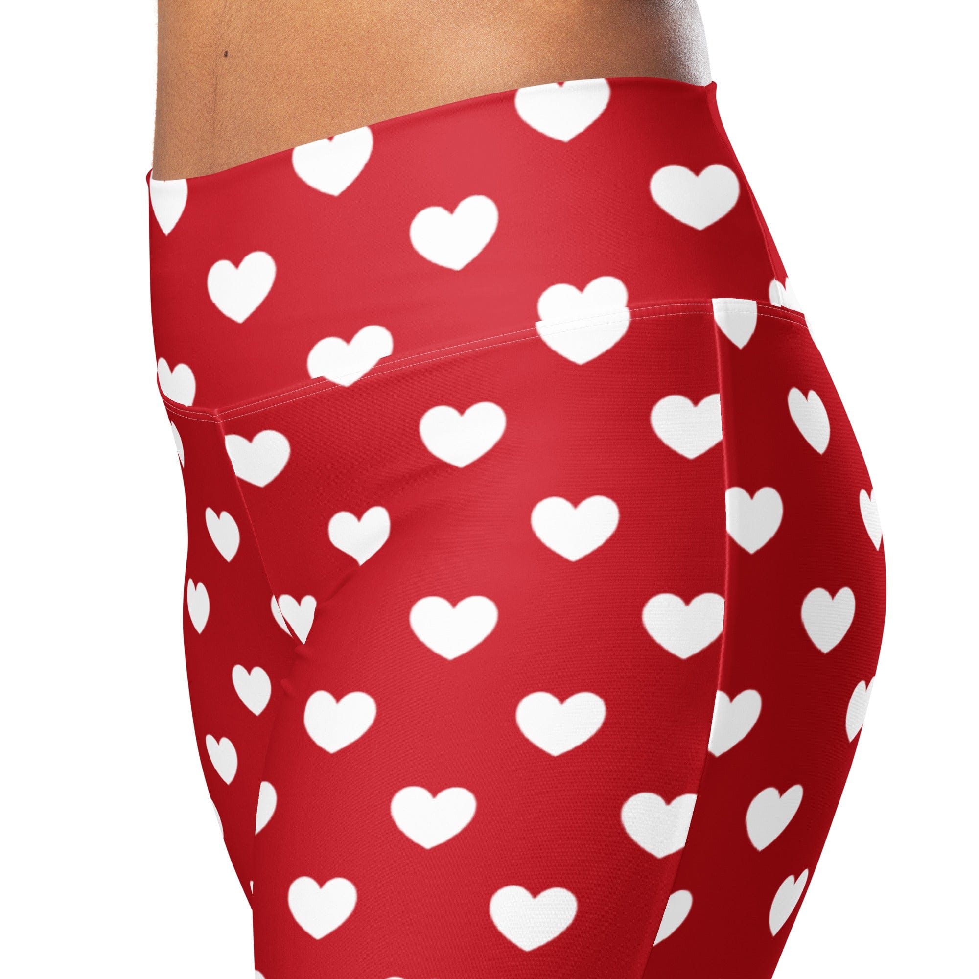 Cupid's Hearts Flare Leggings