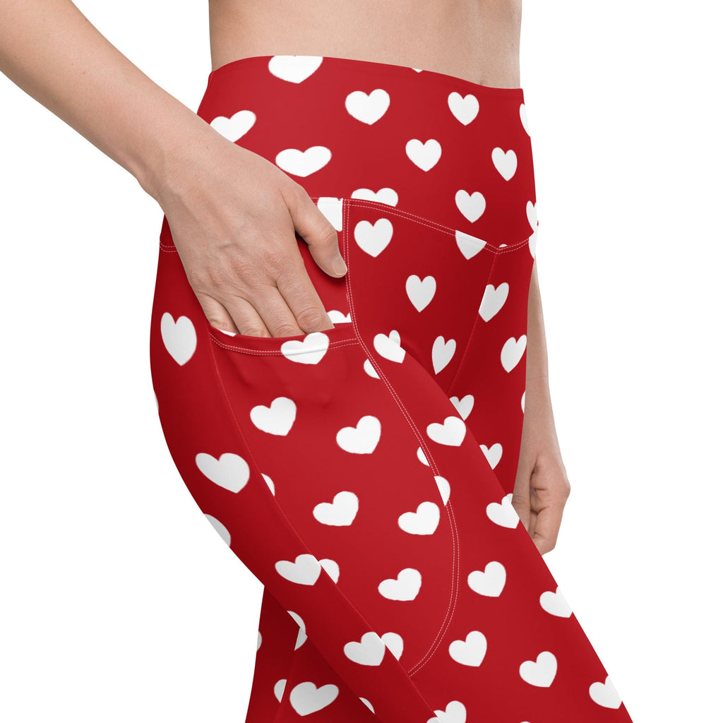 Cupid's Hearts Leggings With Pockets