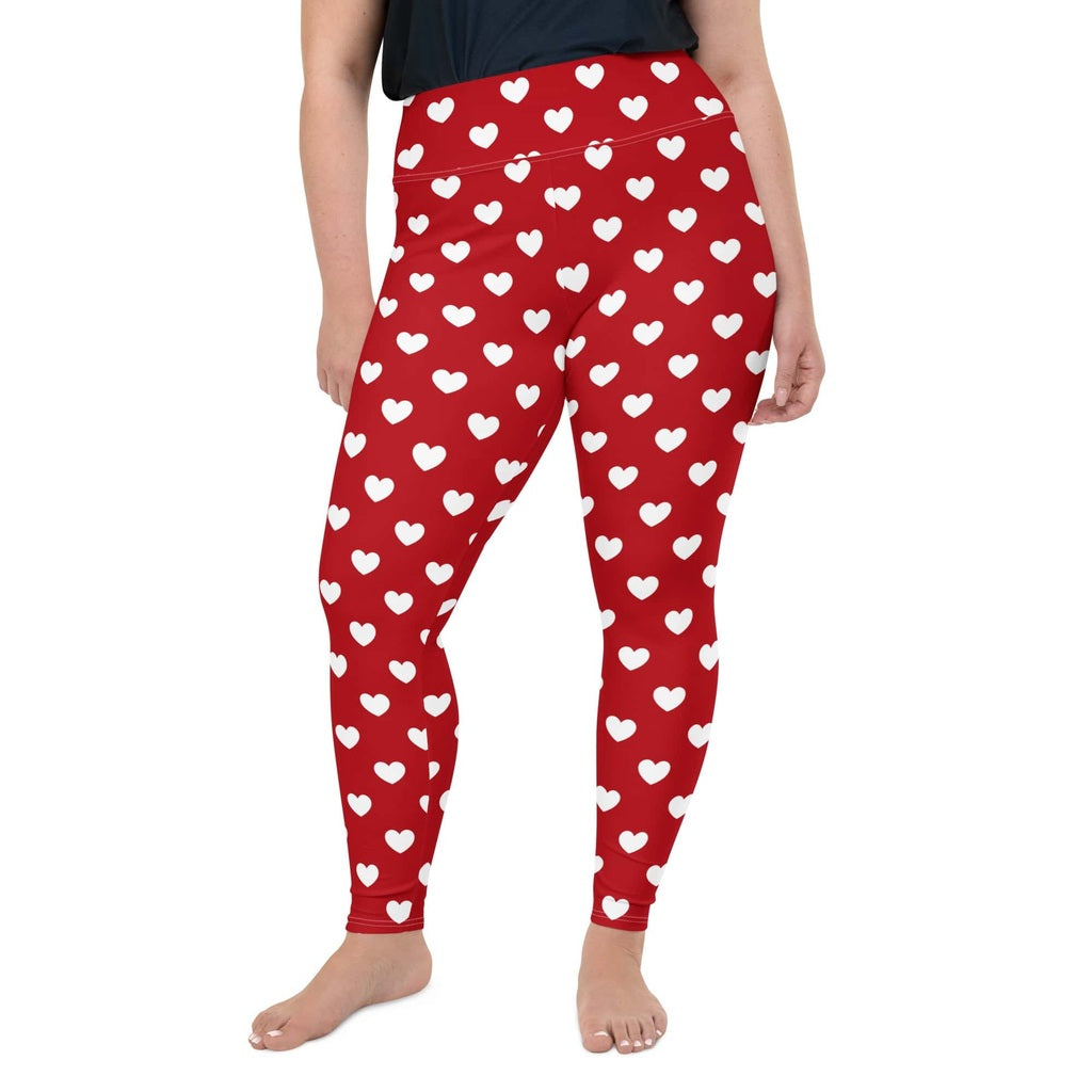 Cupid's Hearts Plus Size Leggings