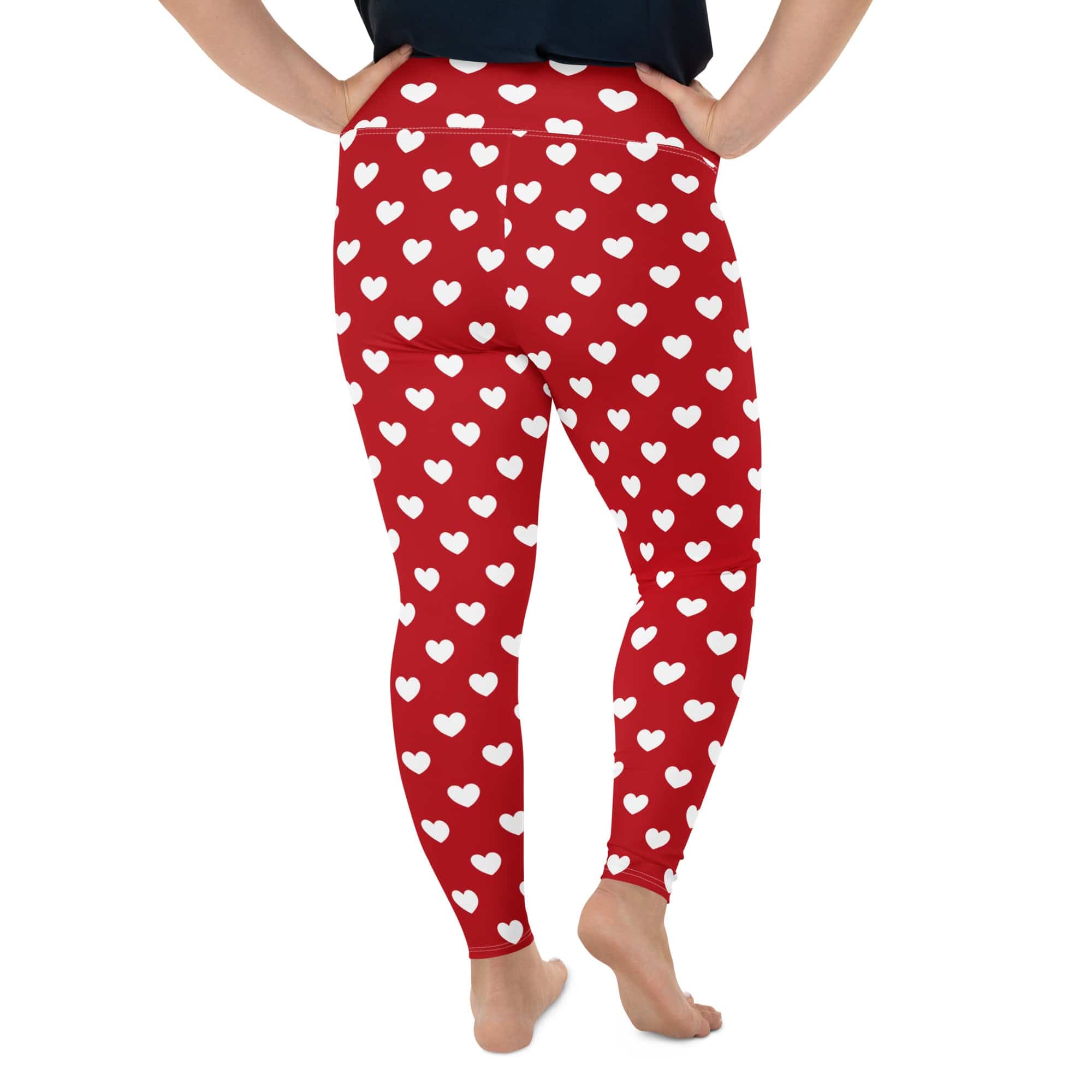 Cupid's Hearts Plus Size Leggings