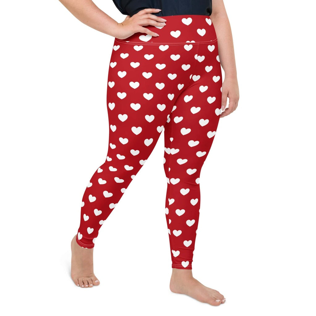 Cupid's Hearts Plus Size Leggings