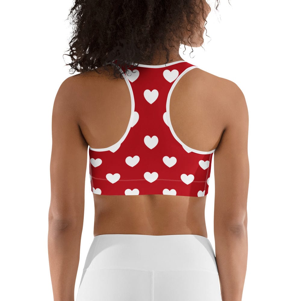 Cupid's Hearts Sports Bra