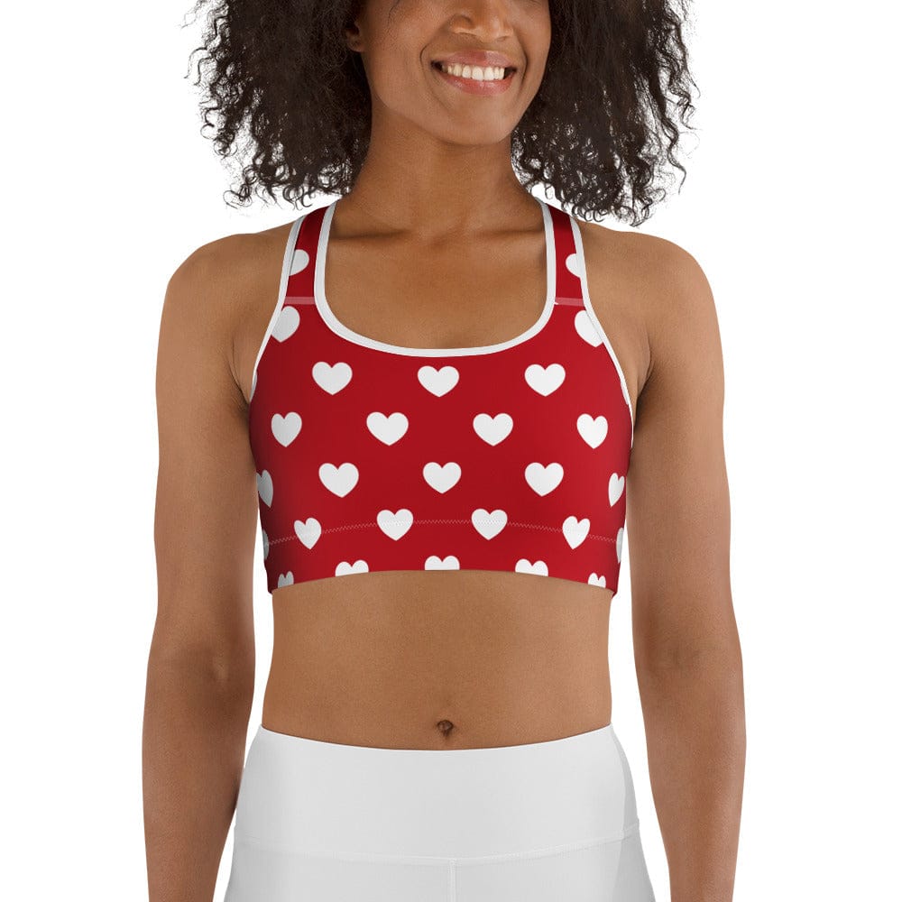 Cupid's Hearts Sports Bra