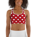 Cupid's Hearts Sports Bra