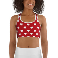 Cupid's Hearts Sports Bra