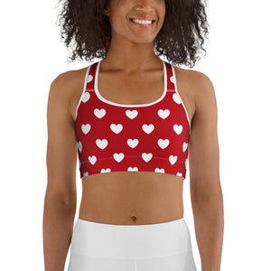 Cupid's Hearts Sports Bra