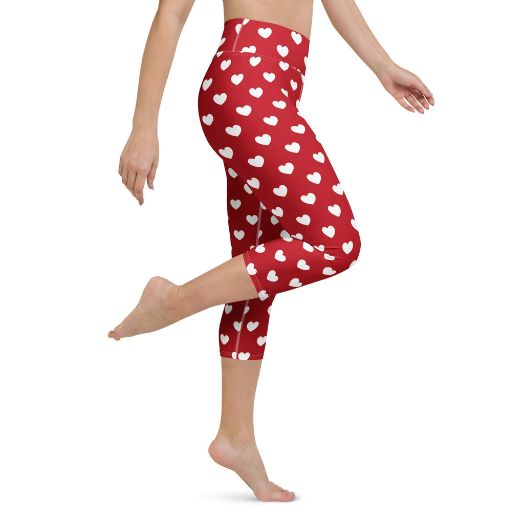 Cupid's Hearts Yoga Capris